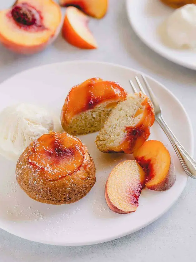 Peach Upside Down Mini Cakes