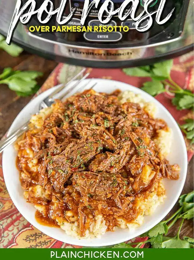 Italian Pot Roast & Parmesan Risotto