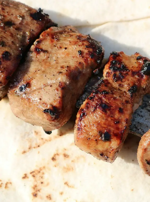 Lebanese Shish Lamb Kebabs