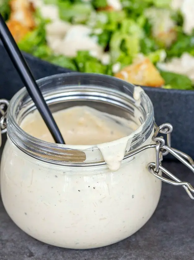 Homemade Creamy Caesar Salad Dressing