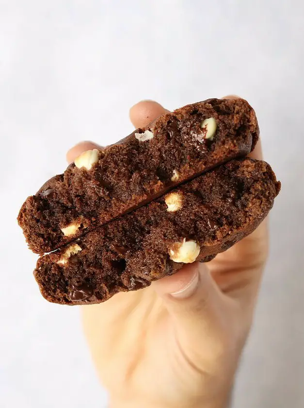 Thick Triple Chocolate Cookies