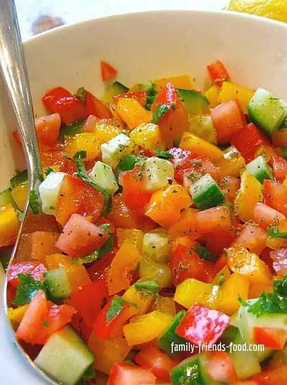 Israeli Chopped Vegetable Salad