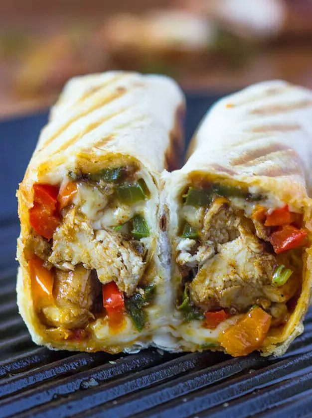 Crispy Fajita Chicken Wraps