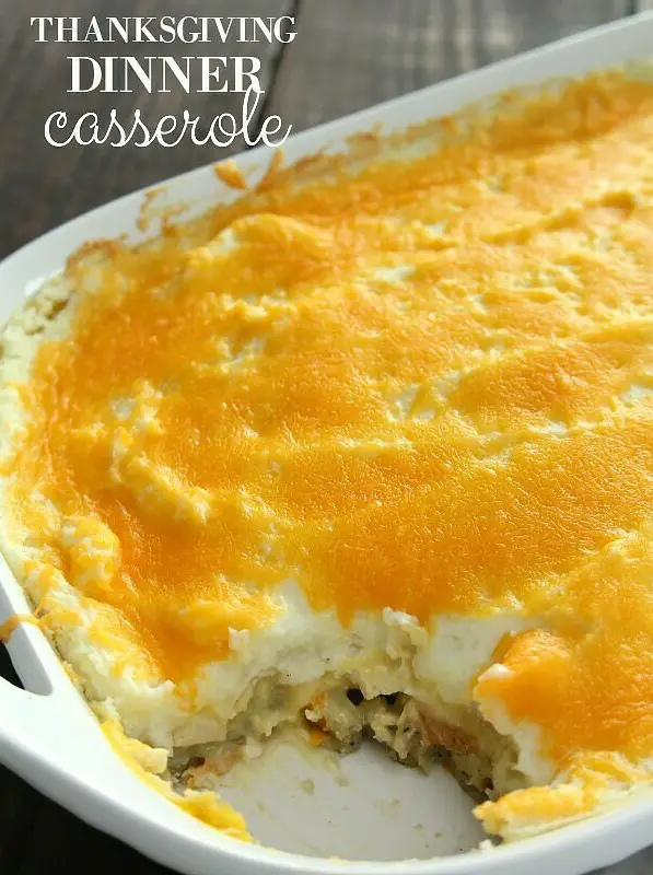 Leftover Thanksgiving Dinner Casserole