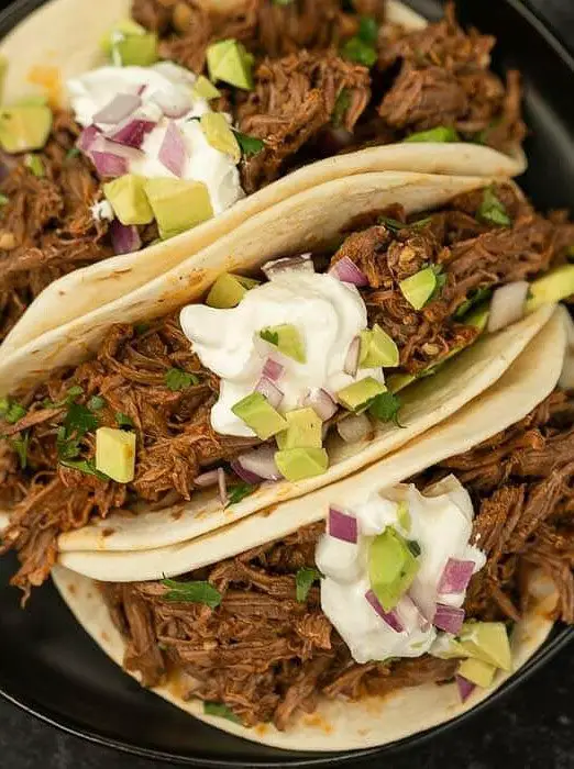 Gluten Free Crock Pot Mexican Shredded Beef Tacos