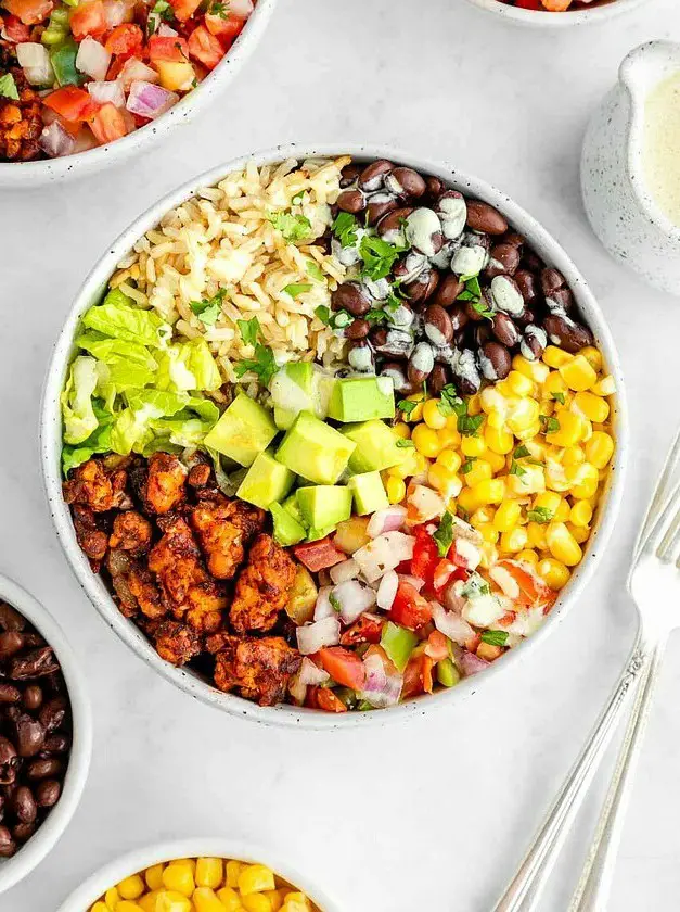 Vegan Tempeh Burrito Bowls