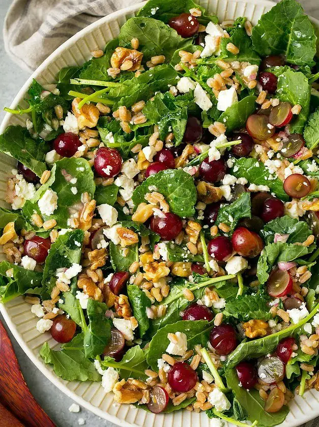 Farro and Kale Salad