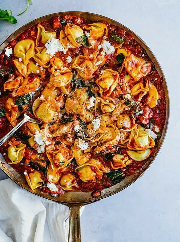 Cheese Tortellini in Creamy Marinara