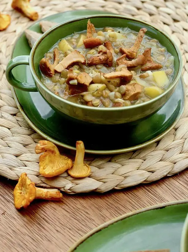 Chanterelle Stew with Lentils & Potatoes