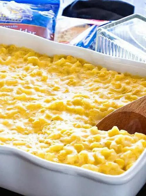 Creamy Corn Macaroni and Cheese Casserole