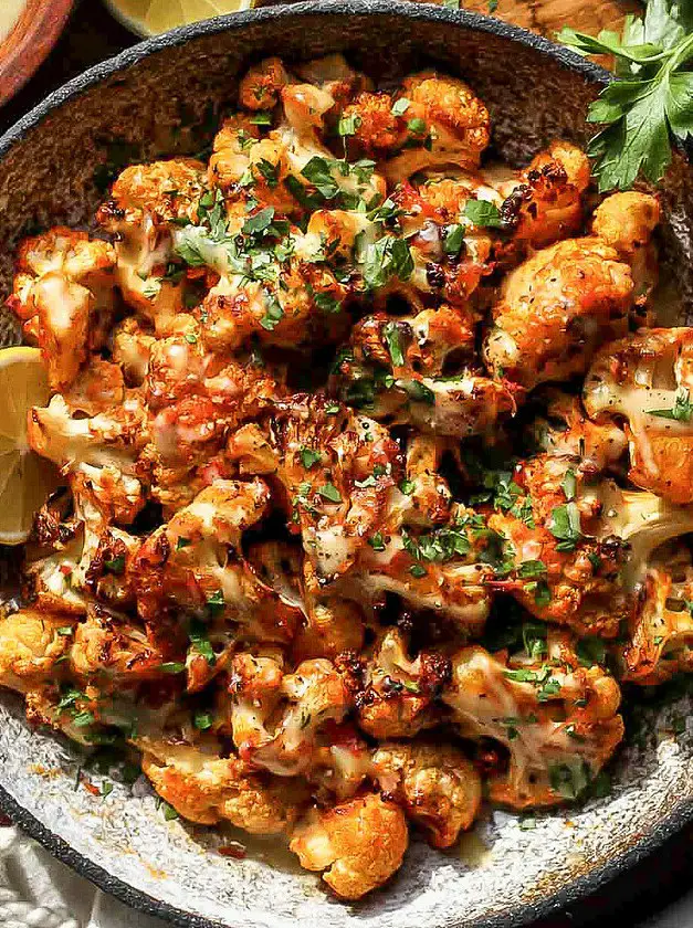 Moroccan Cauliflower with Tahini-Honey