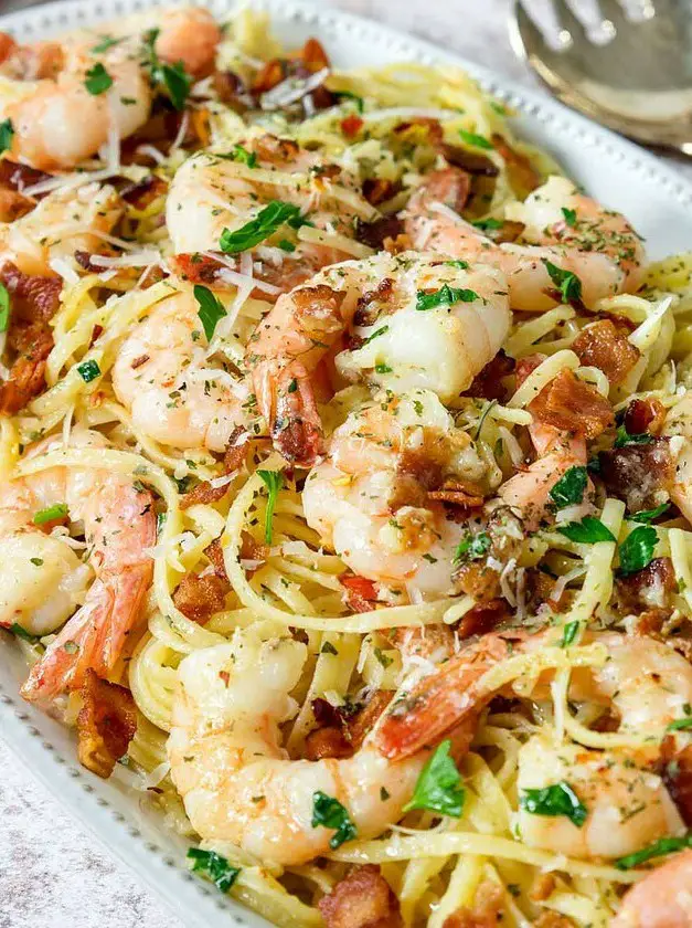 Shrimp Carbonara