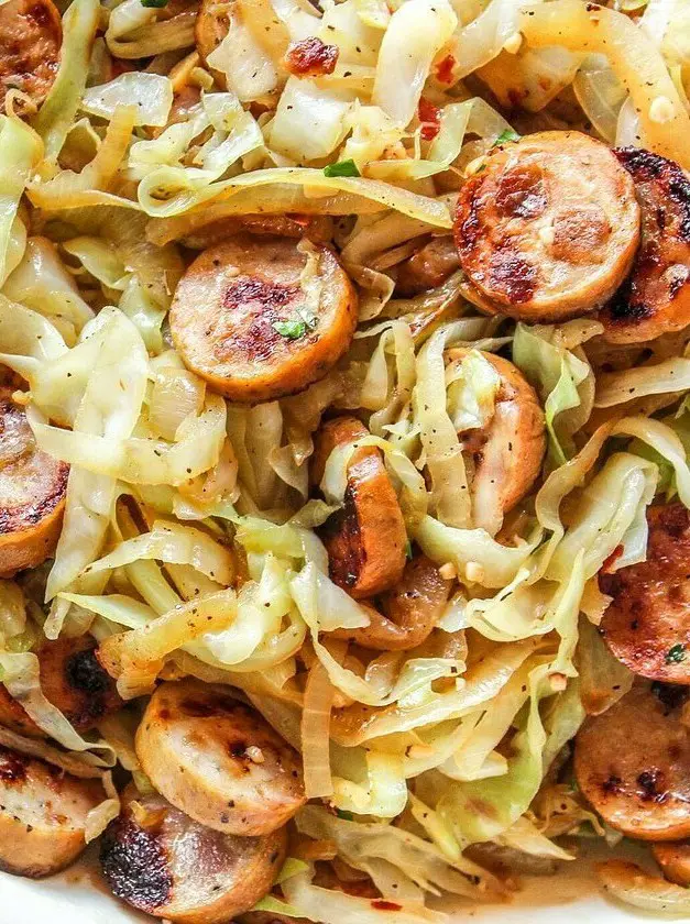 Easy Sausage & Cabbage Skillet