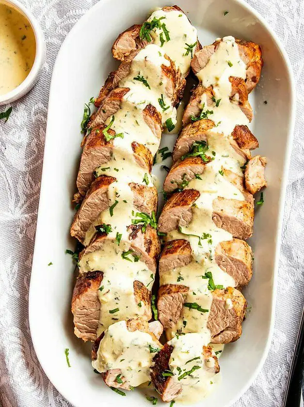 Pork Tenderloin with Mustard Sauce