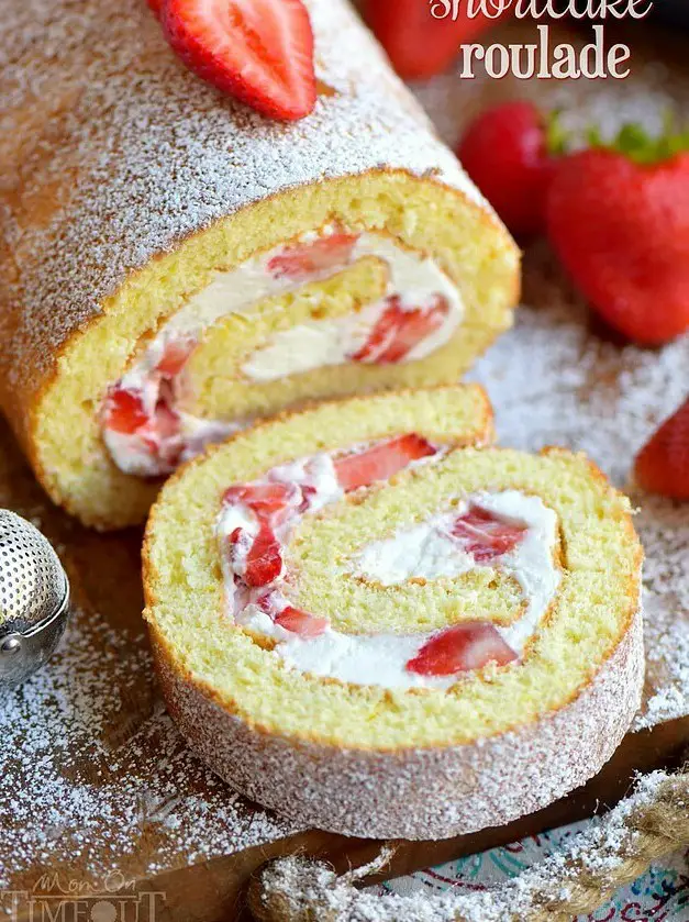 Strawberry Shortcake Roulade