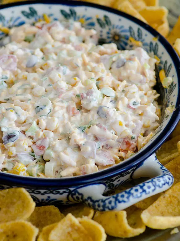 Cheesy Cold Corn Dip