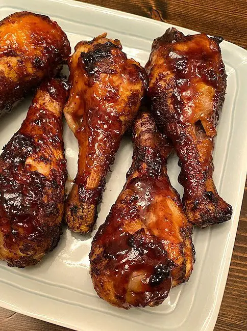 Air Fryer Barbecued Chicken Drumsticks