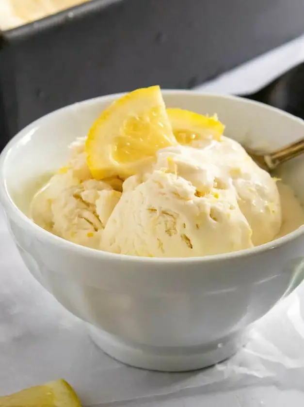 Homemade Lemon Ice Cream