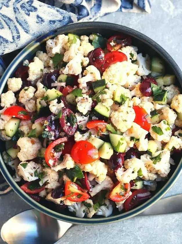 Mediterranean Cauliflower Salad