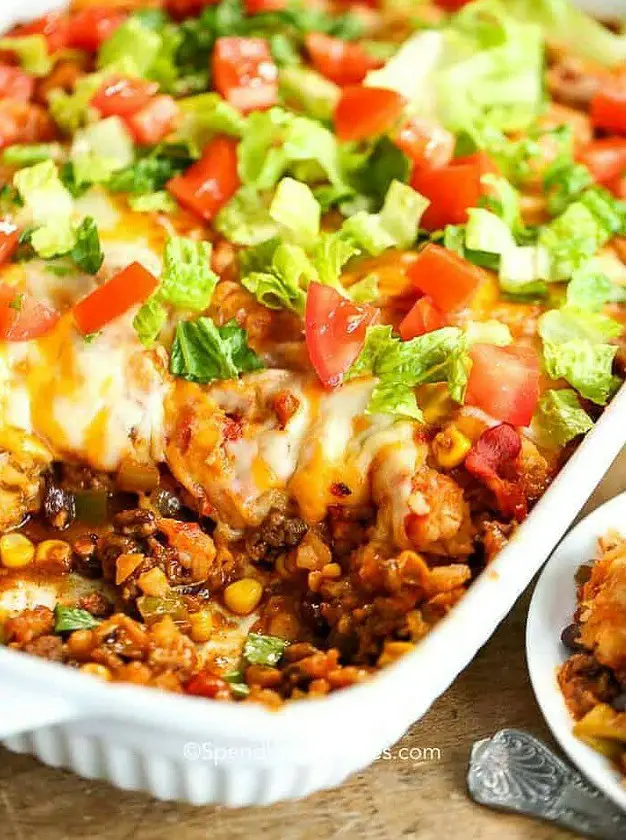 Taco Tater Tot Casserole