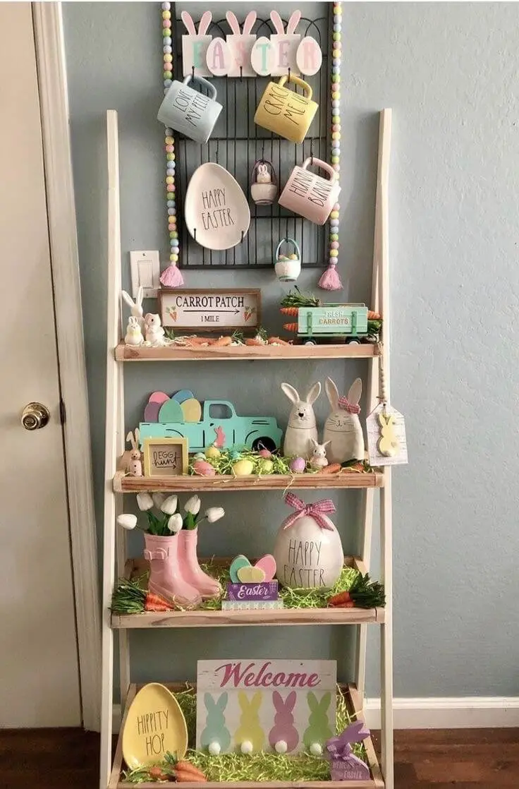 EASTER LADDER SHELF