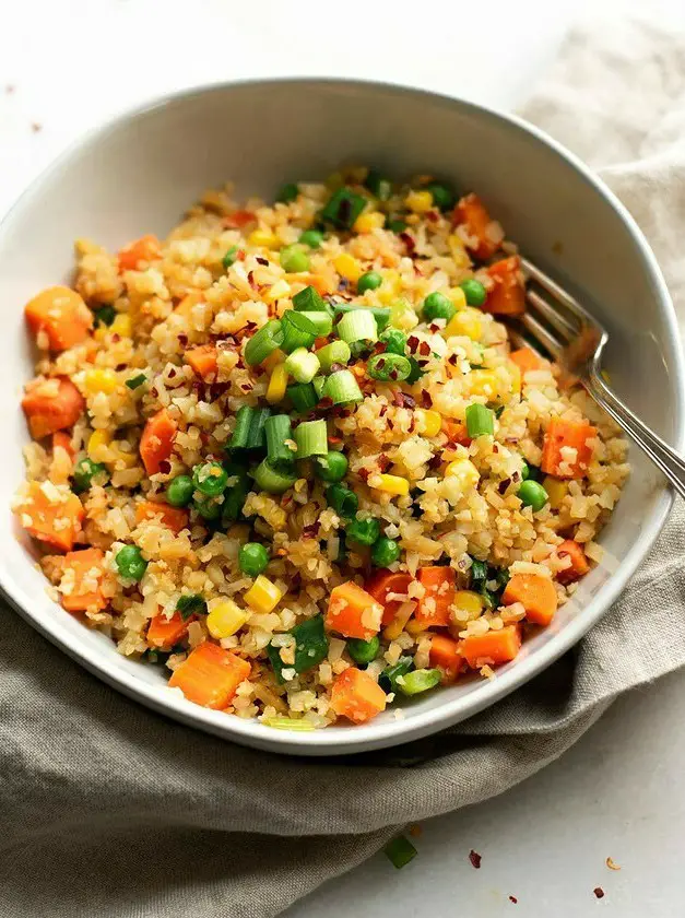 Healthy Vegan Cauliflower Fried Rice