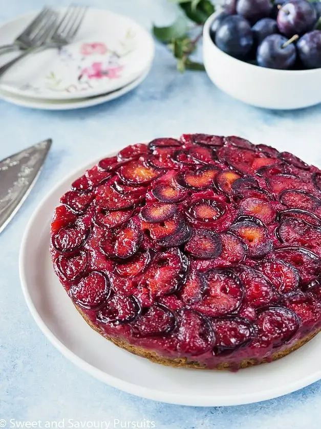 Plum Upside-Down Cake