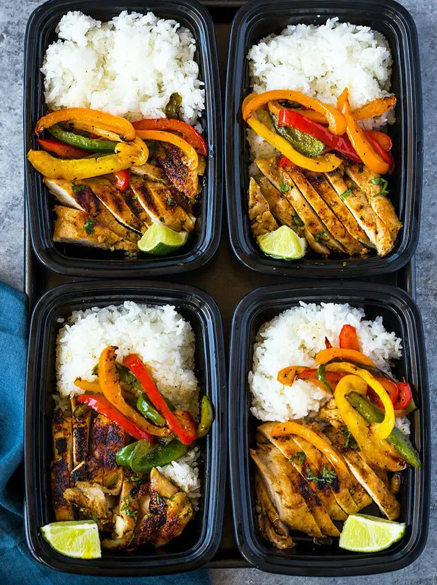 Chili Lime Chicken and Rice Meal Prep Bowls