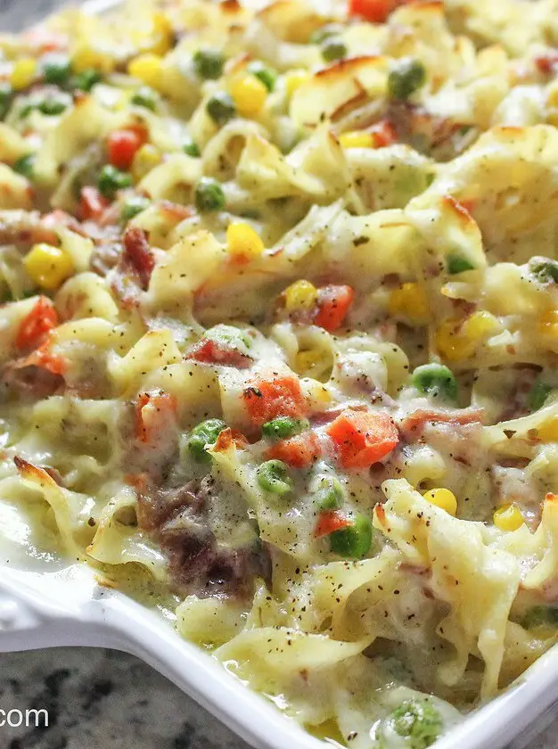 Creamy Corned Beef Casserole