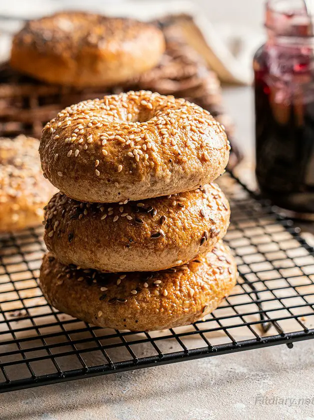 Healthy Whole Wheat Bagels