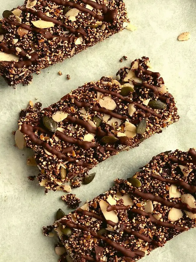 Chocolate Puffed Amaranth Bars