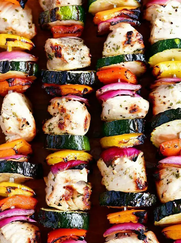 Garlic Herb Chicken Kabobs