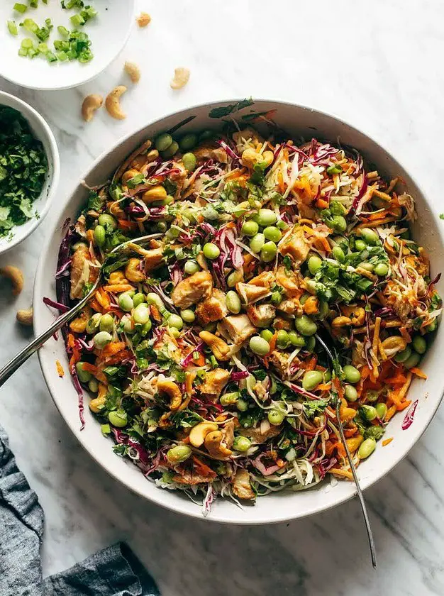 Cashew Crunch Salad with Sesame Dressing