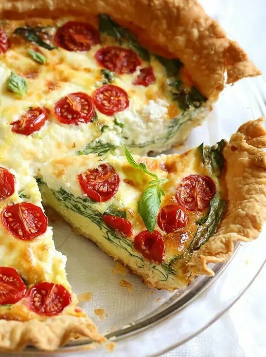 Spinach Ricotta Quiche