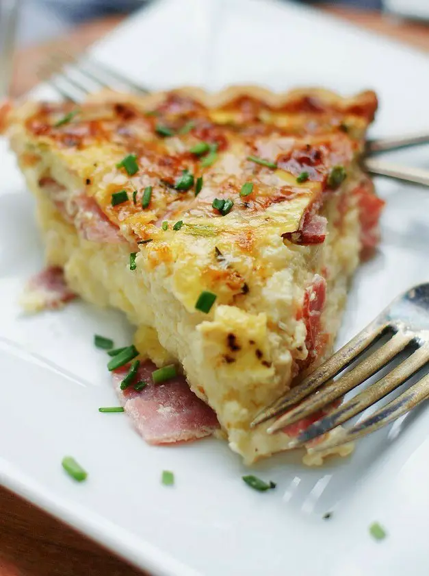 Secret Ingredient Ham & Swiss Quiche