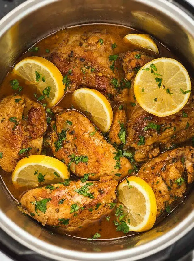 Instant Pot Lemon Garlic Chicken