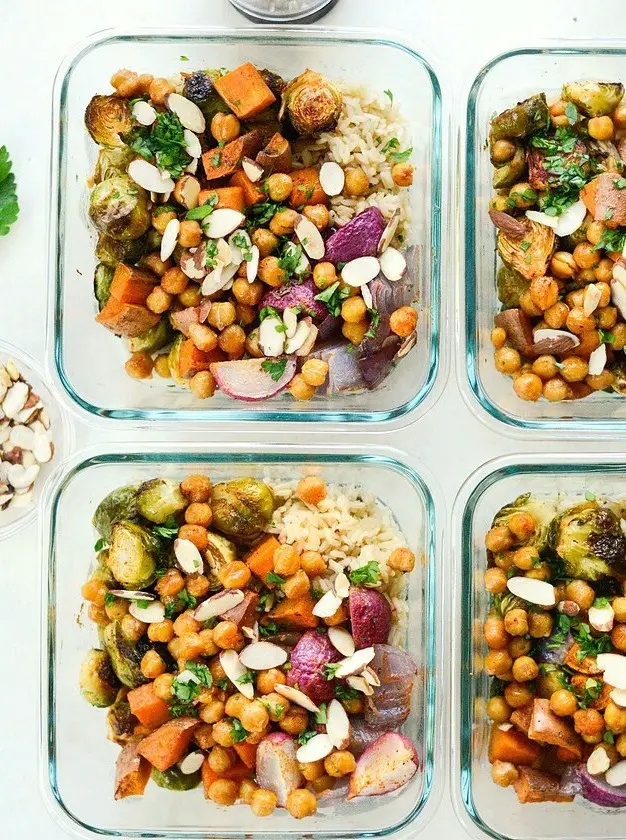 Roasted Fall Veggie Rice Bowls