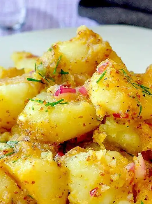 Warm Honey Dijon Potato Salad