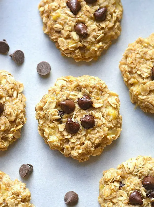 Healthy Banana Oat Cookies