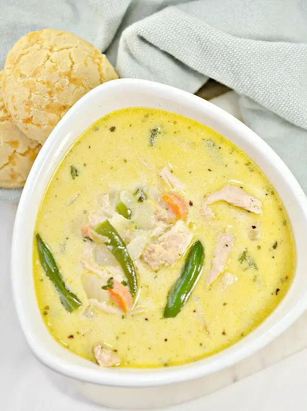 Keto Chicken Pot Pie Soup