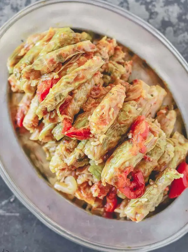 Vegetarian Stuffed Cabbage Rolls