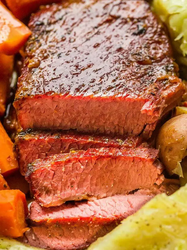 Slow Cooker Glazed Corned Beef