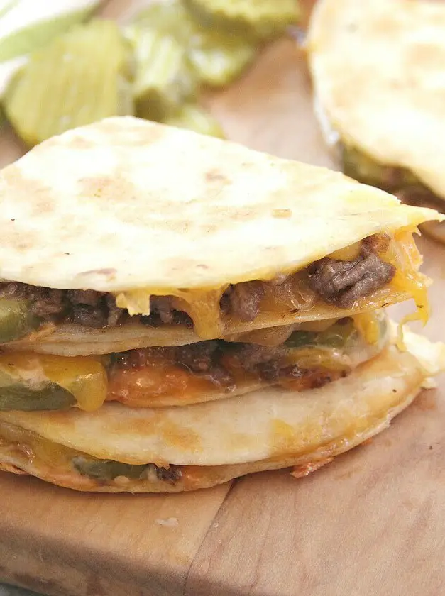 Cheeseburger Quesadillas