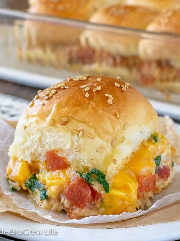 Cheesy Chicken Sliders