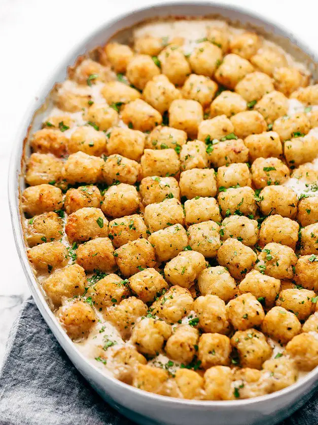 Chicken Pot Tater Tot Hotdish