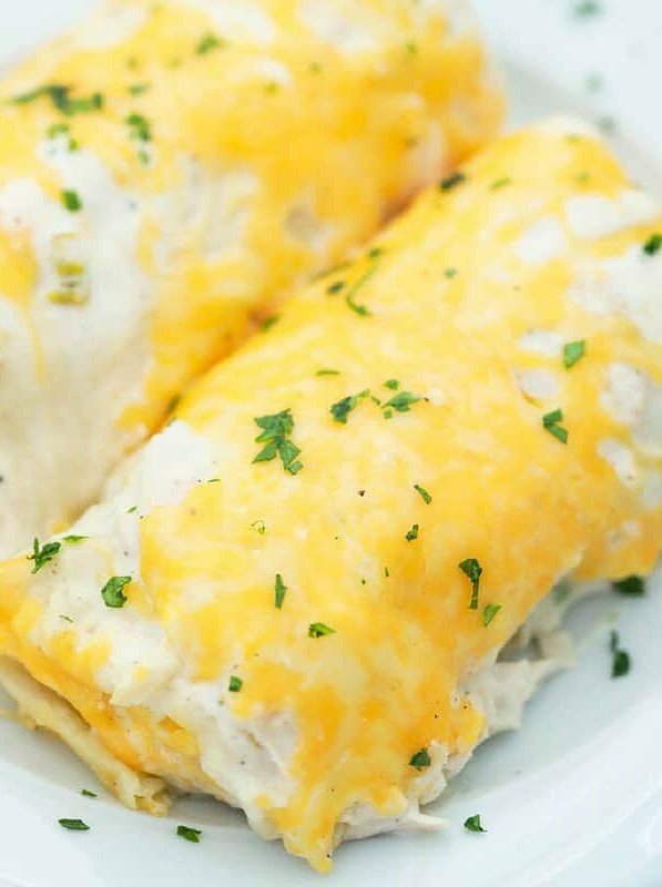 Sour Cream Chicken Enchiladas