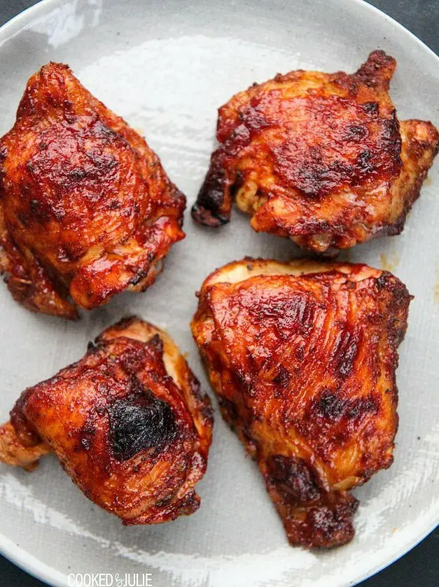 Oven Baked BBQ Chicken Thighs