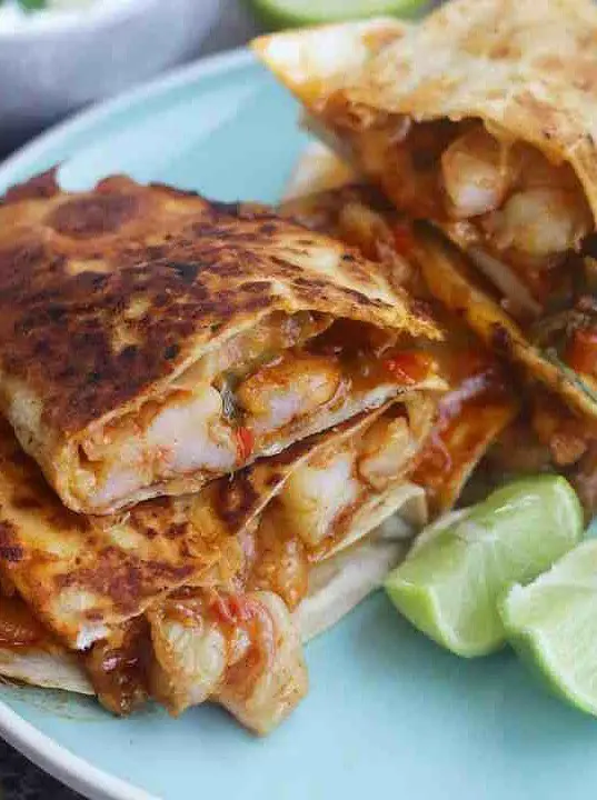 Spicy Shrimp Quesadillas