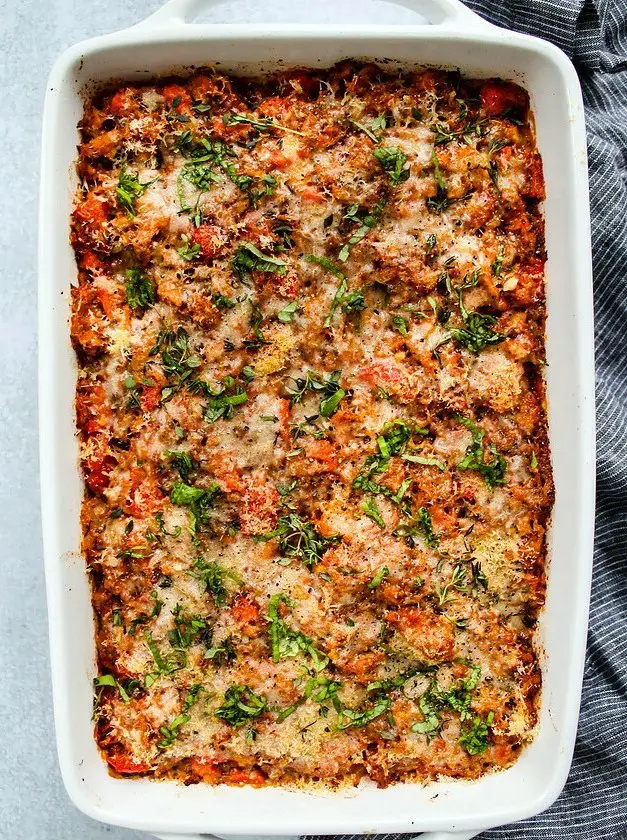 Vegetarian Spaghetti Squash Casserole