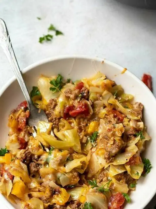 Low Carb Unstuffed Cabbage Casserole